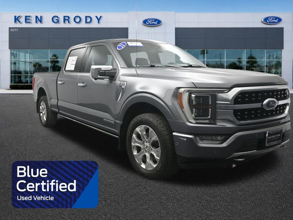 Certified 2021 Ford F150 Platinum w/ Equipment Group 701A High AWD/4WD image 1