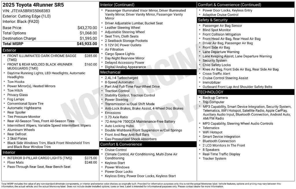 Used 2025 Toyota 4Runner SR5 AWD/4WD image 26