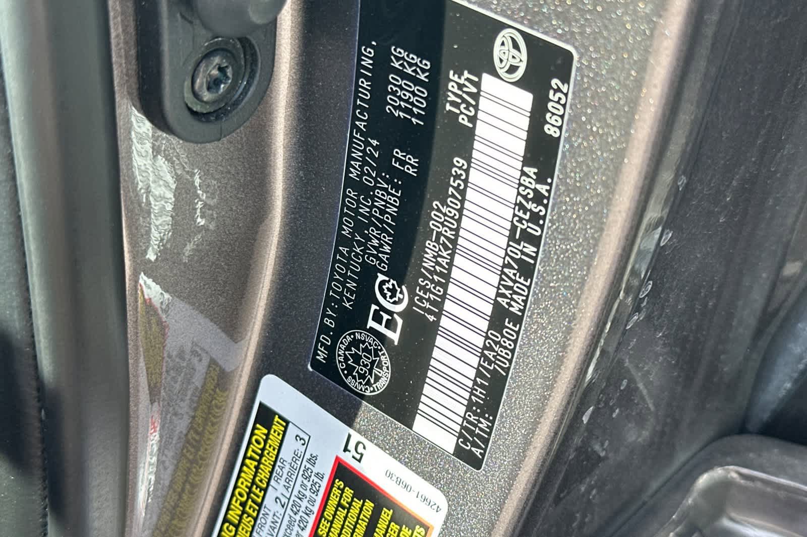 Used 2024 Toyota Camry SE FWD image 26