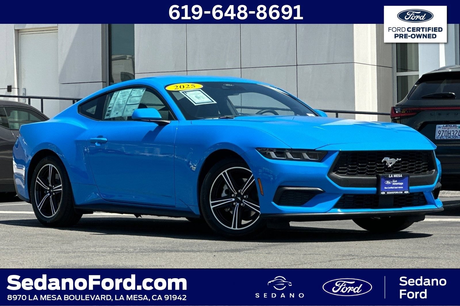 Certified 2025 Ford Mustang Coupe RWD image 1