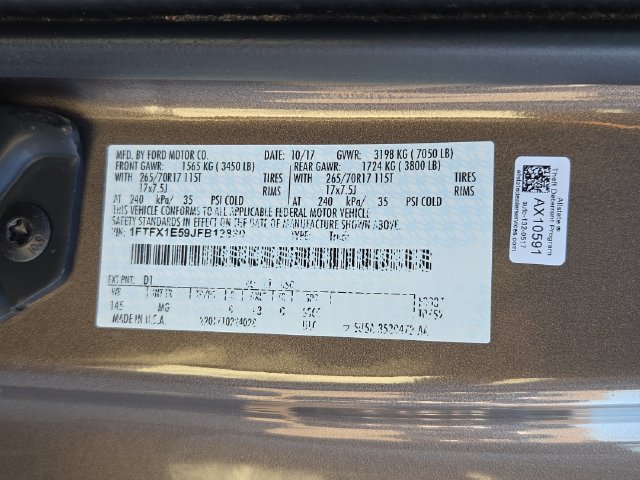 Certified 2018 Ford F150 XLT w/ Trailer Tow Package AWD/4WD image 34