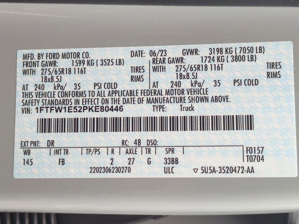 Certified 2023 Ford F150 XLT w/ Equipment Group 302A High AWD/4WD image 29