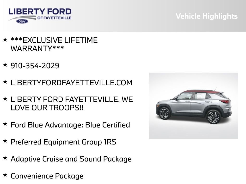Used 2025 Chevrolet TrailBlazer RS w/ Convenience Package FWD image 5