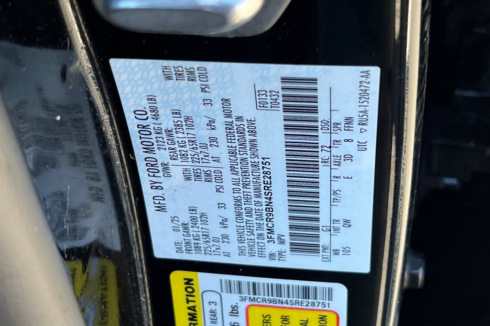 Certified 2025 Ford Bronco Sport Big Bend w/ Convenience Package AWD/4WD image 28