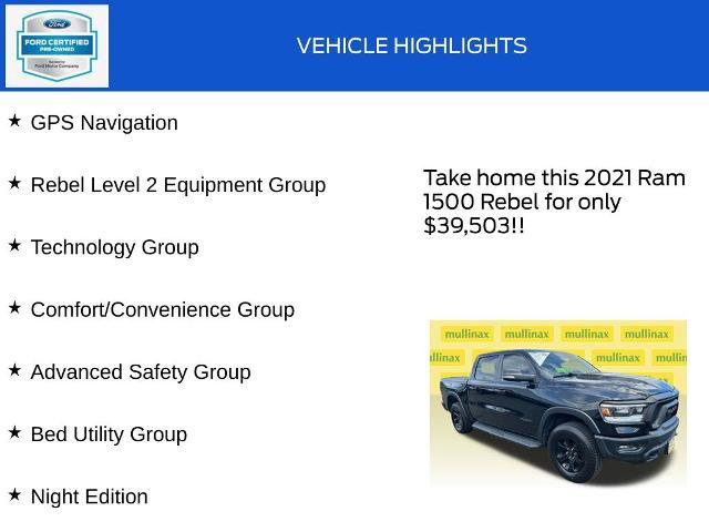 Used 2021 RAM 1500 Rebel w/ Rebel Level 2 Equipment Group AWD/4WD image 18