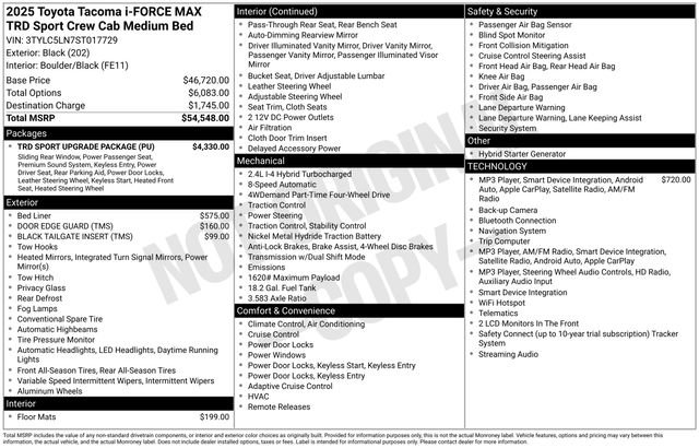 Used 2025 Toyota Tacoma TRD Sport w/ TRD Sport Upgrade Package AWD/4WD image 36