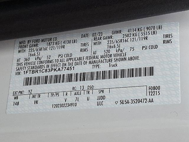 Certified 2023 Ford Transit 250 Medium Roof w/ Load Area Protection Package image 27