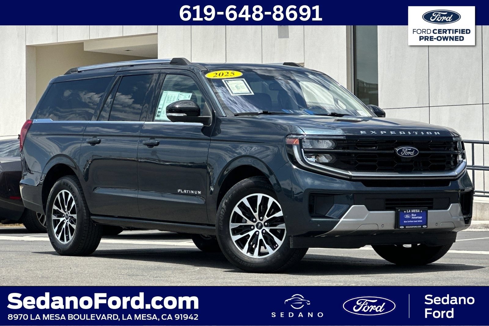 Certified 2025 Ford Expedition Max Platinum