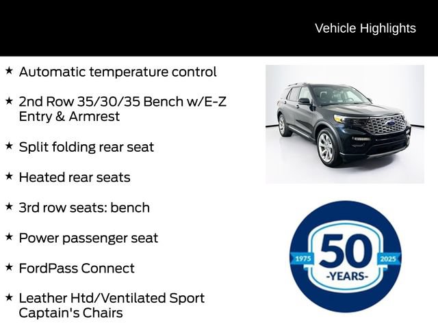 Certified 2020 Ford Explorer Platinum w/ Premium Technology Package AWD/4WD image 16