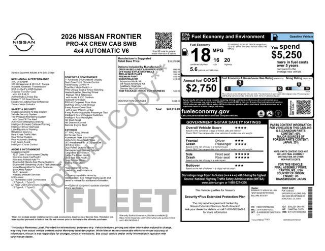 Used 2026 Nissan Frontier PRO-4X w/ Tow Package AWD/4WD image 31