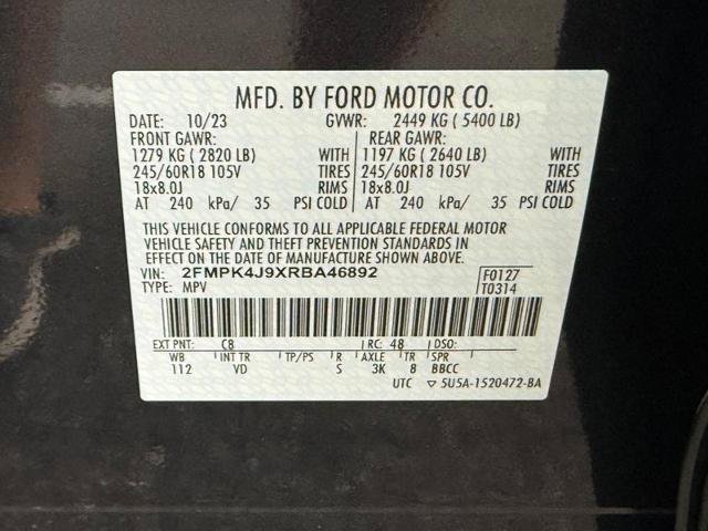 Certified 2024 Ford Edge SEL w/ Convenience Package AWD/4WD image 22