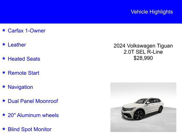 Used 2024 Volkswagen Tiguan SEL R-Line image 6