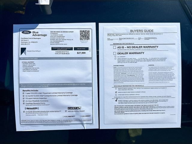 Certified 2025 Ford Bronco Sport Big Bend AWD/4WD image 40