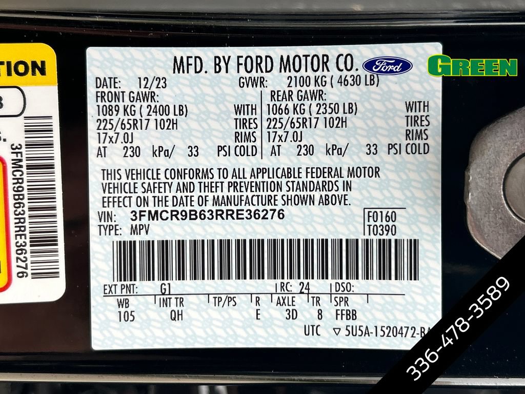 Certified 2024 Ford Bronco Sport Big Bend AWD/4WD image 10
