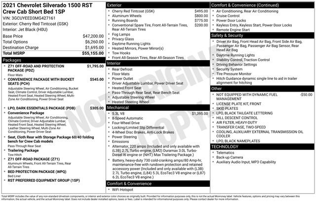 Used 2021 Chevrolet Silverado 1500 RST AWD/4WD image 4