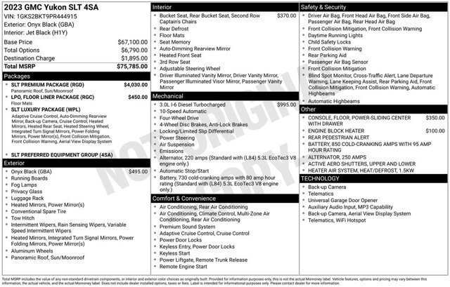 Used 2023 GMC Yukon SLT w/ SLT Premium Package image 32