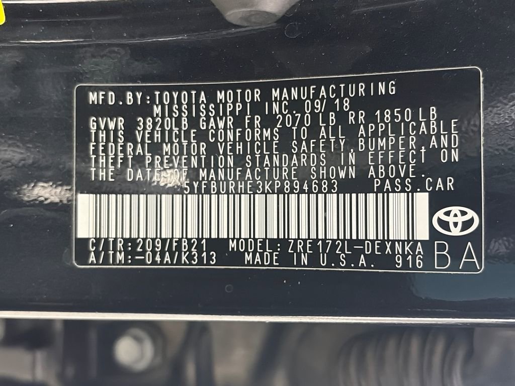 Used 2019 Toyota Corolla LE FWD image 9