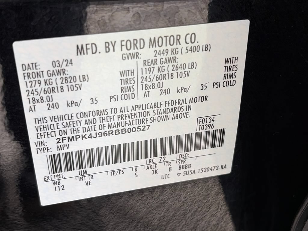 Certified 2024 Ford Edge SEL AWD/4WD image 9
