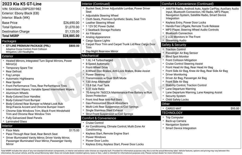 Used 2023 Kia K5 GT-Line w/ GT-Line Premium Package image 3