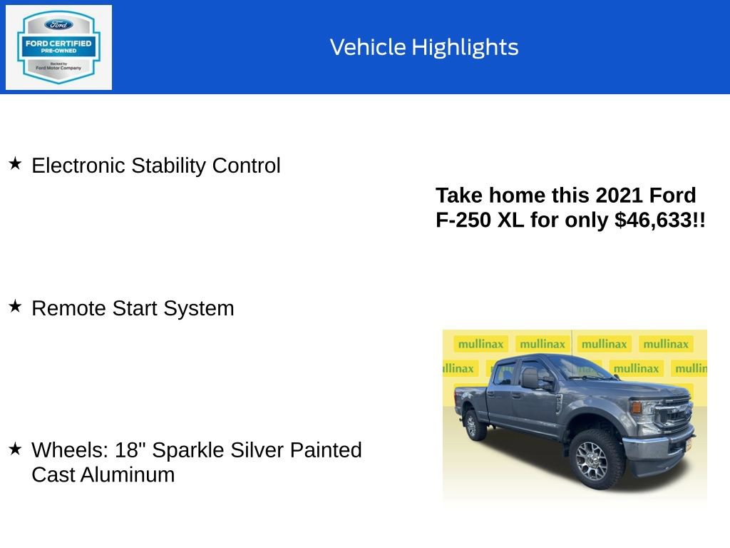 Certified 2021 Ford F250 XL w/ STX Appearance Package image 19