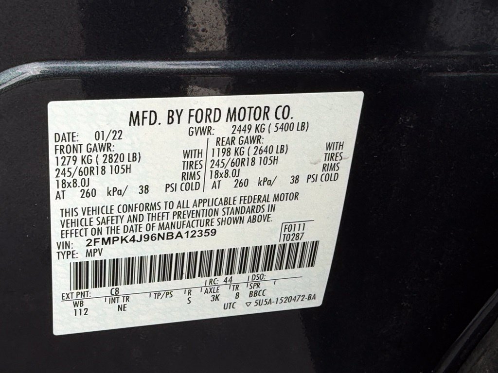 Certified 2022 Ford Edge SEL w/ Sport Appearance Package AWD/4WD image 49