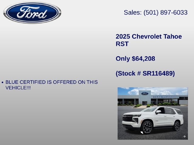 Used 2025 Chevrolet Tahoe RST w/ Comfort Package AWD/4WD image 6