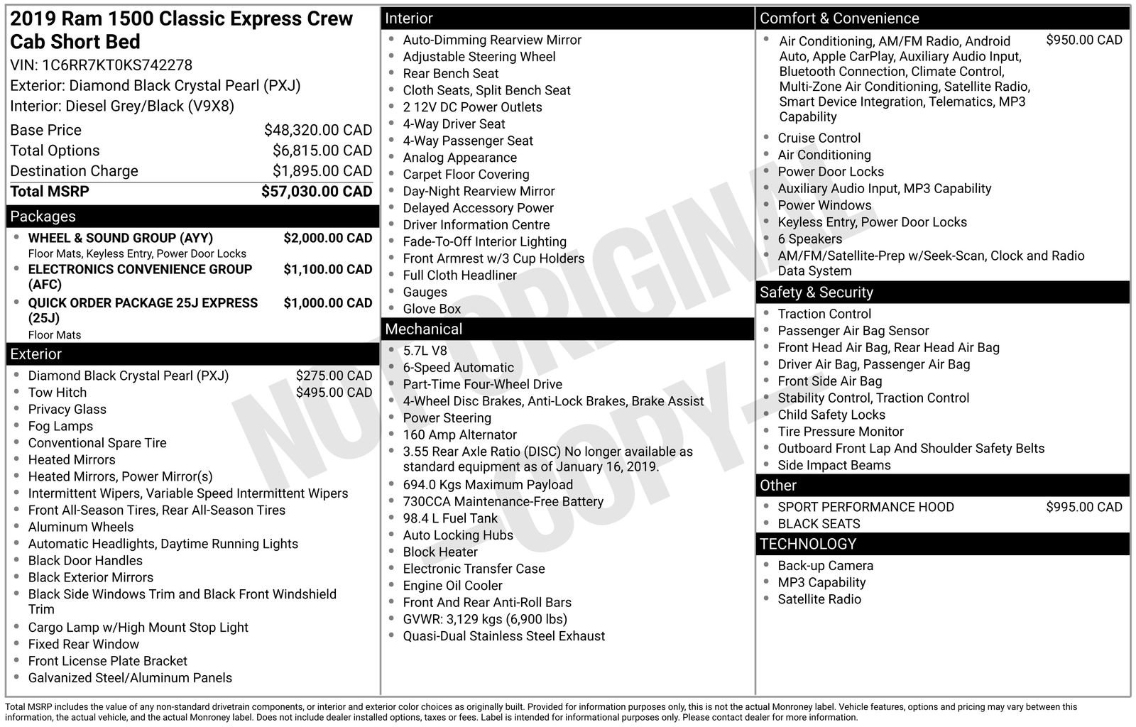 Used 2019 RAM 1500 Express w/ Wheel & Sound Group AWD/4WD image 4