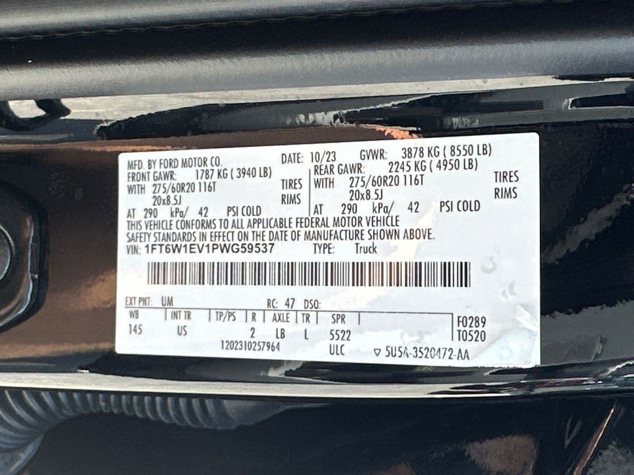 Certified 2023 Ford F150 Lightning XLT w/ Equipment Group 312A High AWD/4WD image 35