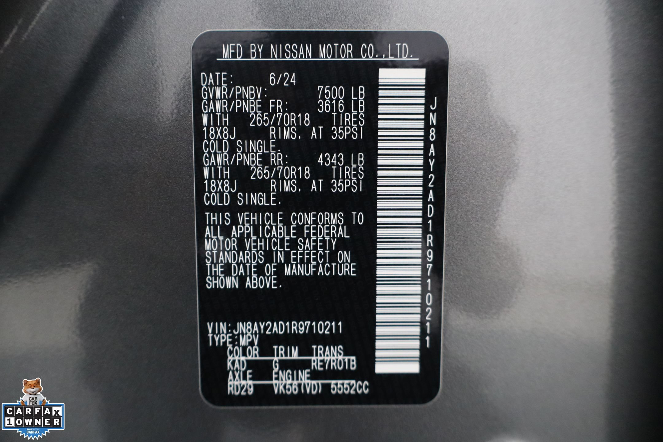 Used 2024 Nissan Armada SV w/ Cargo Package AWD/4WD image 33