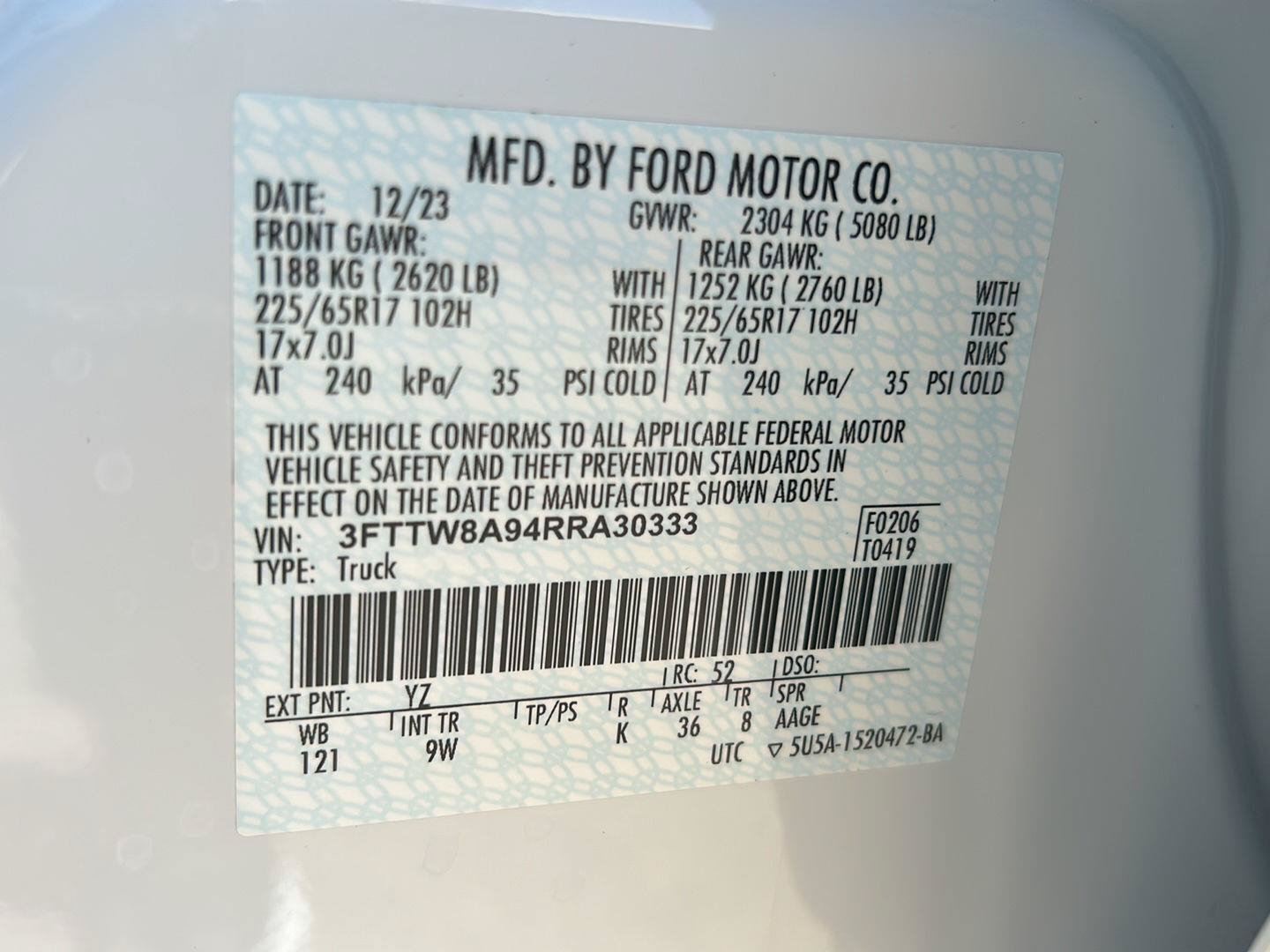 Certified 2024 Ford Maverick XL FWD image 31