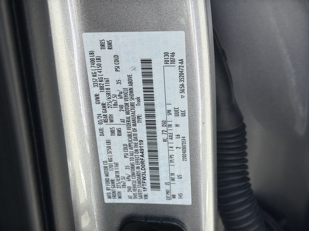 Certified 2024 Ford F150 XLT w/ Mobile Office Package AWD/4WD image 33