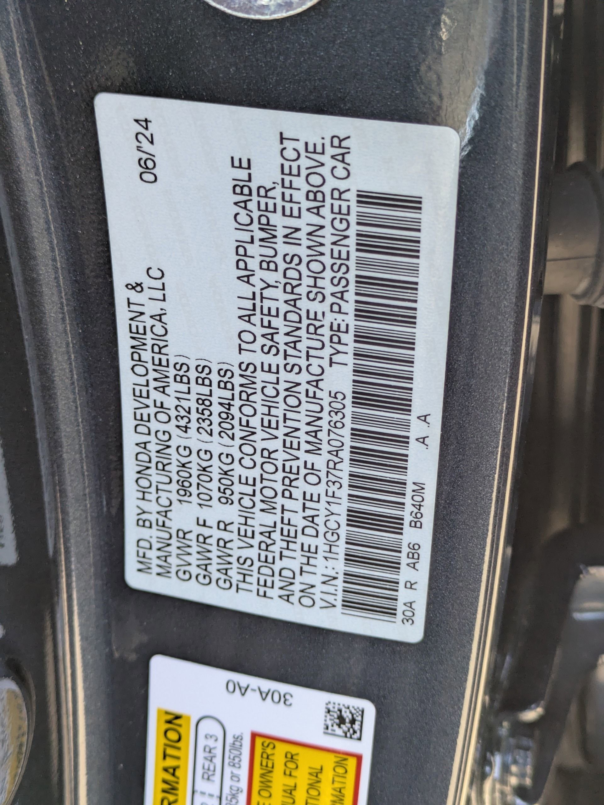 Used 2024 Honda Accord EX image 37