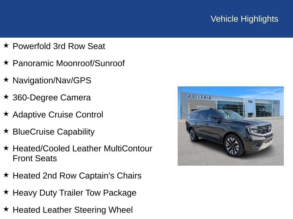 Certified 2025 Ford Expedition Max Platinum w/ Platinum Ultimate Package AWD/4WD image 36