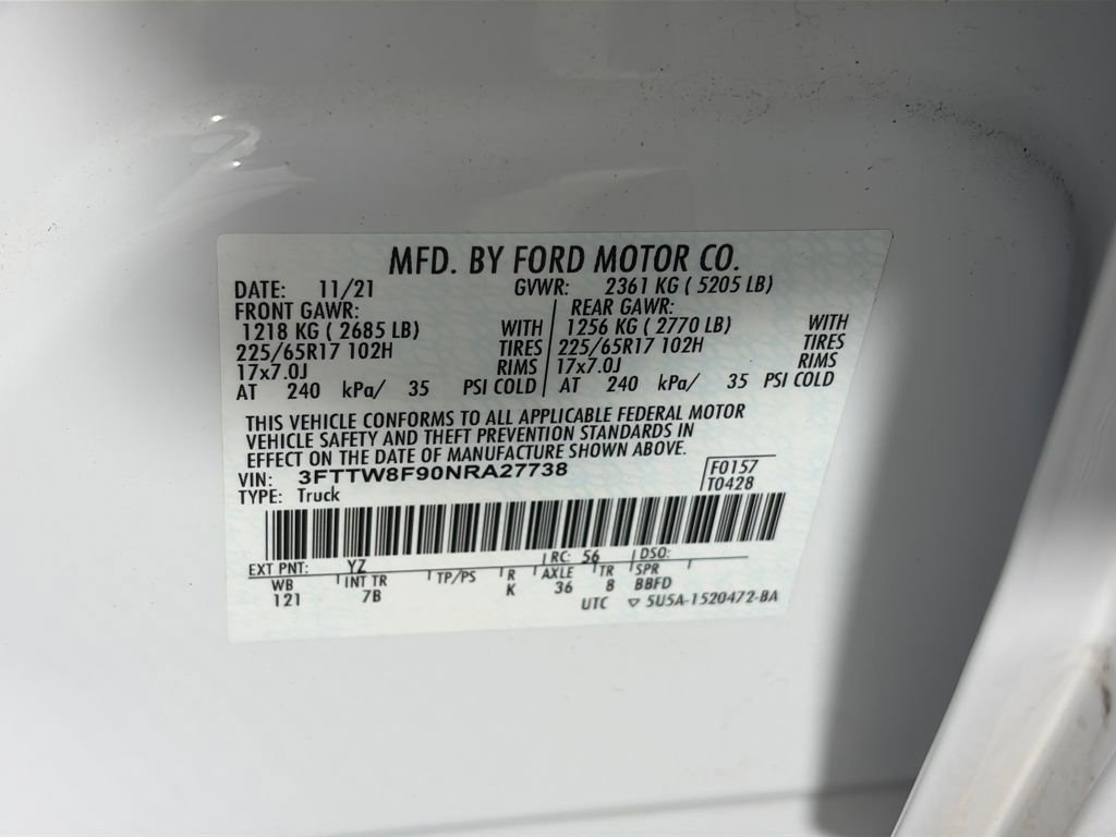 Certified 2022 Ford Maverick XLT w/ Equipment Group 300A Standard image 9