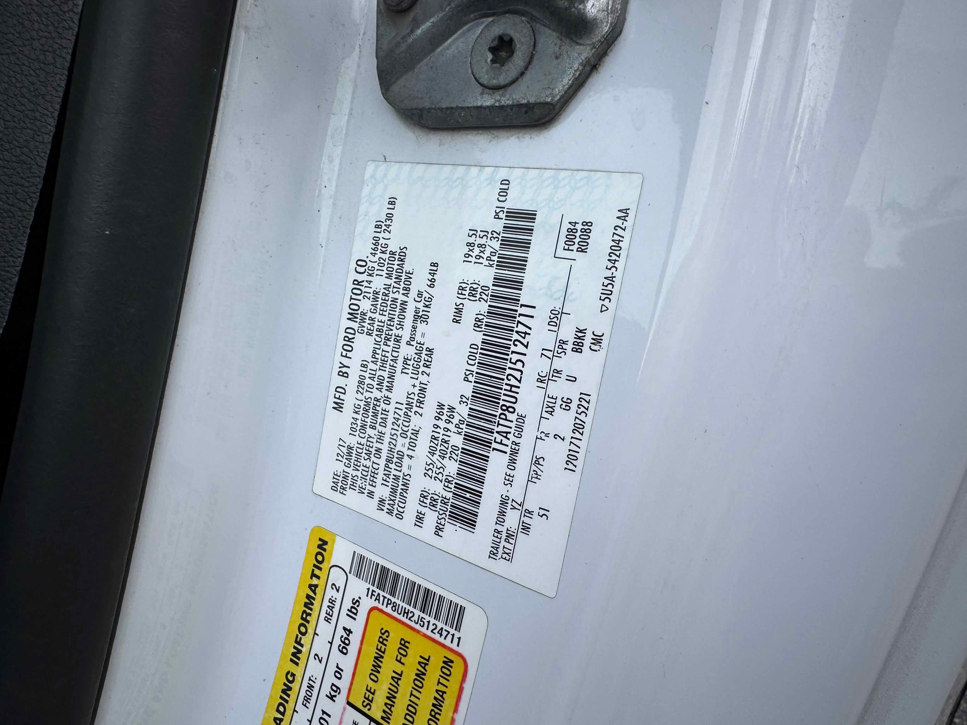 Certified 2018 Ford Mustang Premium w/ Equipment Group 201A image 31