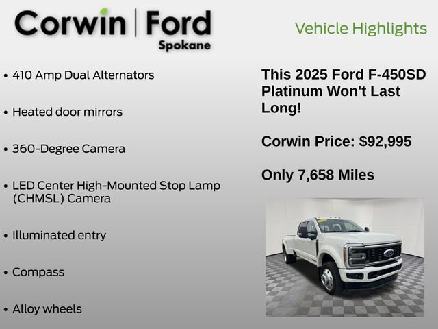 Certified 2025 Ford F450 Platinum w/ FX4 Off-Road Package image 37
