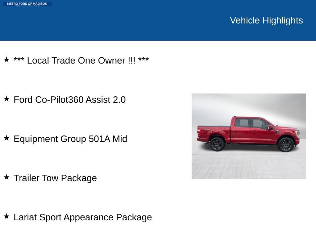 Certified 2021 Ford F150 Lariat image 2