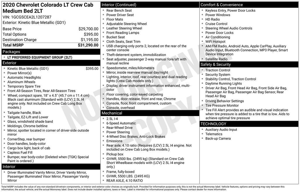 Used 2020 Chevrolet Colorado LT image 10