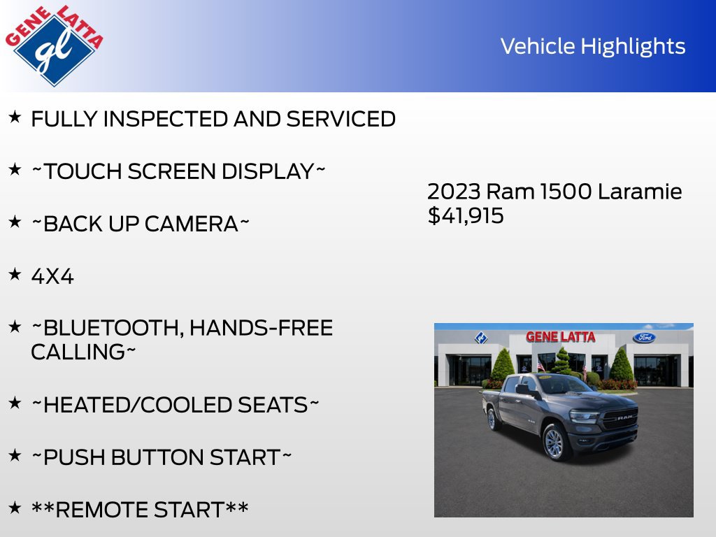 Used 2023 RAM 1500 Laramie AWD/4WD image 34
