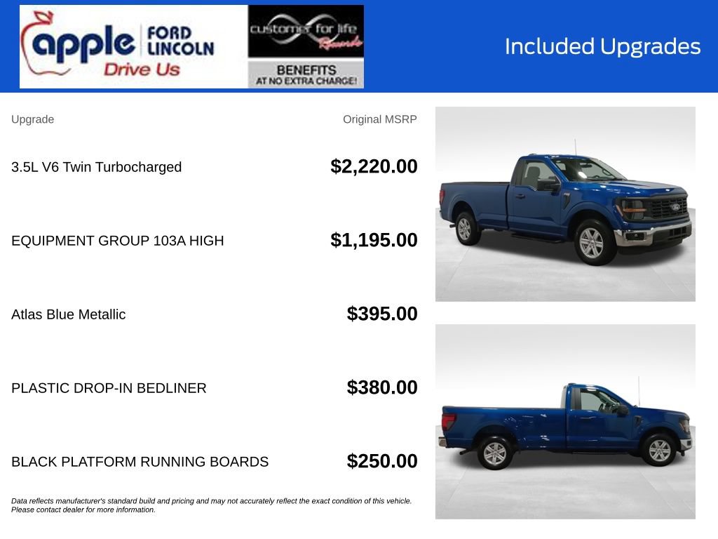 Certified 2025 Ford F150 XL w/ Equipment Group 103A High RWD image 4