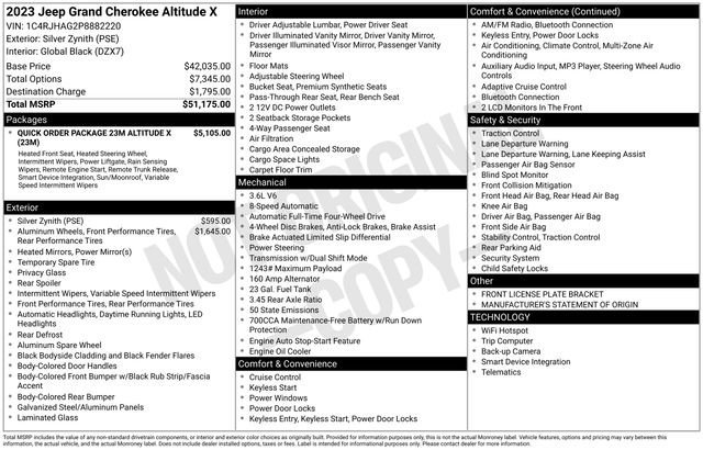 Used 2023 Jeep Grand Cherokee Altitude image 46