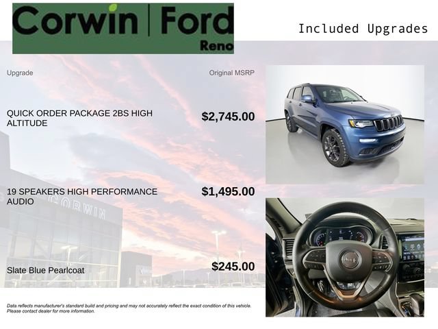 Used 2020 Jeep Grand Cherokee Overland AWD/4WD image 3
