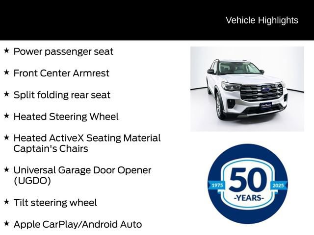 Certified 2025 Ford Explorer Active w/ Active Comfort Package image 16