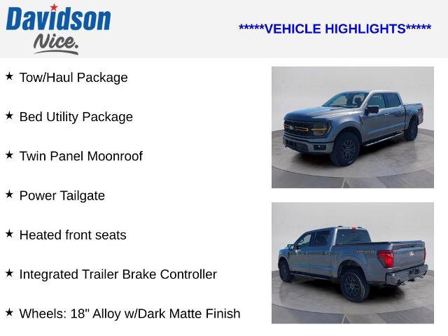 Certified 2025 Ford F150 Tremor w/ Bed Utility Package AWD/4WD image 4