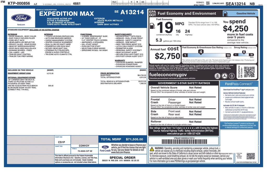 Certified 2025 Ford Expedition Max Active RWD image 6