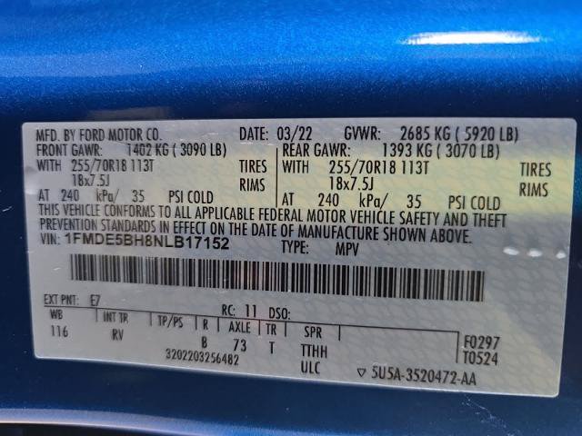 Certified 2022 Ford Bronco Outer Banks AWD/4WD image 21