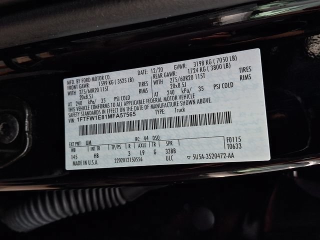 Certified 2021 Ford F150 Lariat w/ Equipment Group 502A High AWD/4WD image 30