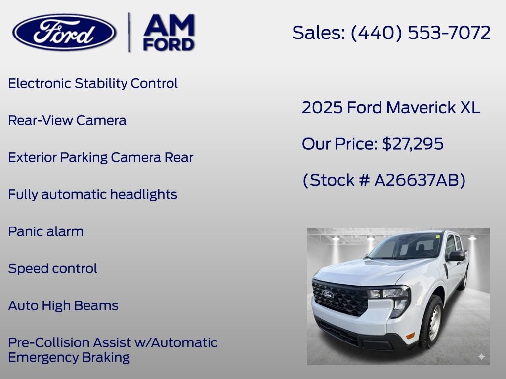 Certified 2025 Ford Maverick XL w/ 4K Tow Package AWD/4WD image 13