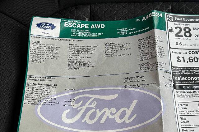 Certified 2023 Ford Escape Active AWD/4WD image 35