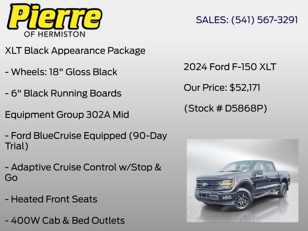 Certified 2024 Ford F150 XLT w/ Equipment Group 302A MID AWD/4WD image 13